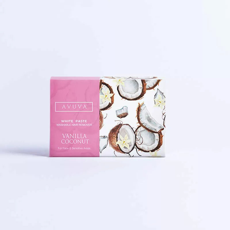 AVUVA Vanilla Coconut White Paste 100 gm - أفوفا معجون جوز الهند والفانيليا الأبيض 100 جرام