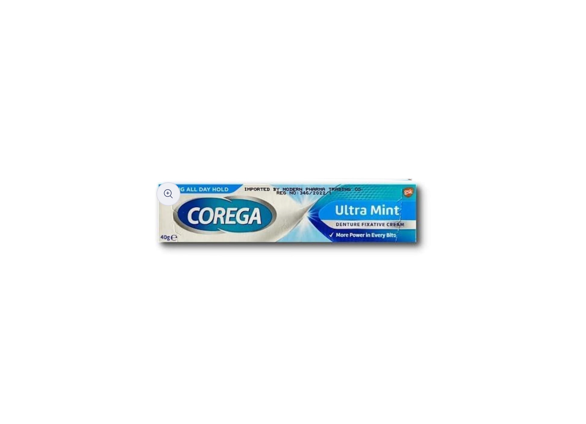 Corega Denture Fixative Cream Ultra Mint 40g - كوريجا كريم مثيت لأطقم الاسنان الترا نعناع 40جم