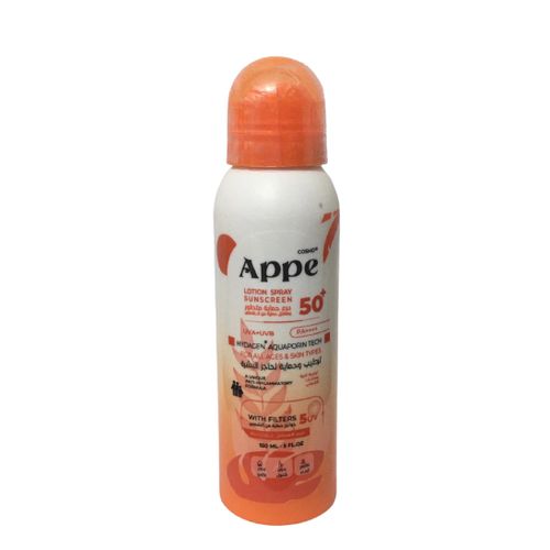 APPE Sunscreen Lotion Spray 50+ Invisible 150 ML - ابي صن سكرين لوشن اسبراي 150مل