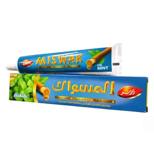 Dabur Miswak Tooth Paste With Mint 60g - معجون اسنان دابر المسواك بالنعناع 60جم