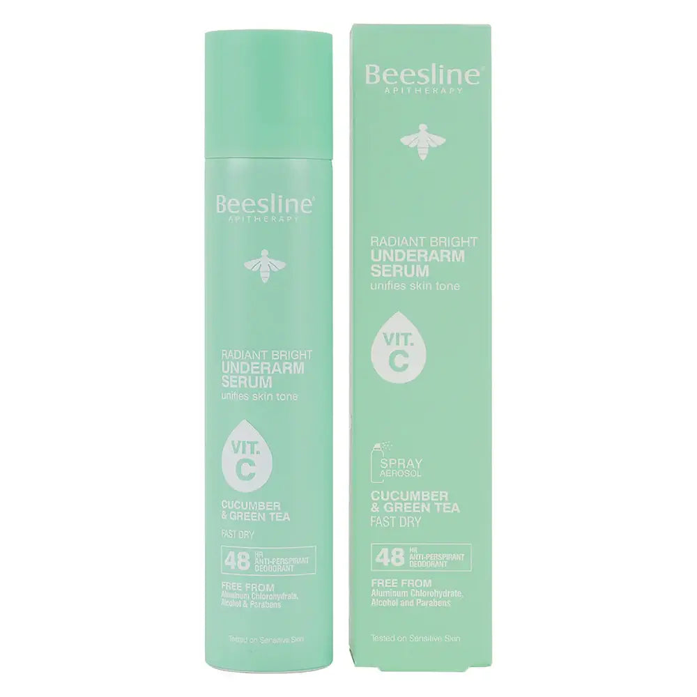 Beesline underarms Serum Spray Cucumber &Green Tea - بيزلاين سبراي سيرم تحت الابط بالخيار والشاي الاخضر
