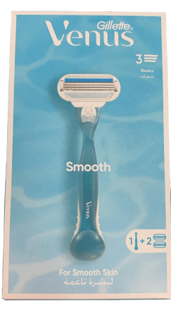 Gillette Venus Razor Smooth +2 blades  -ماكينة حلاقة جيليت فينوس رازور سموث +2 شفرة