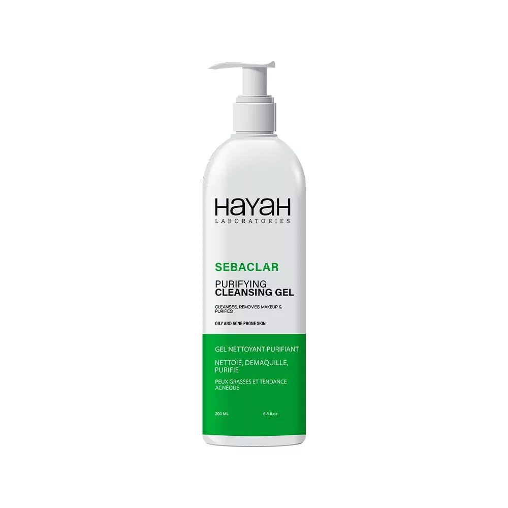 HAYAH LABORATORIES Sebaclar Purifying Cleansing Gel 200 ml - حياه جل التنظيف المنقي سيباكلار 200 مل