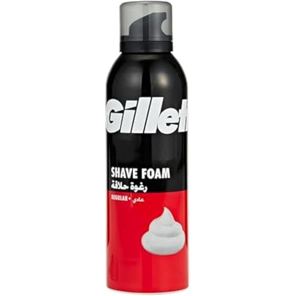 Gillette Regular Shaving Foam 200 ml - رغوة الحلاقة جيليت العادية 200 مل