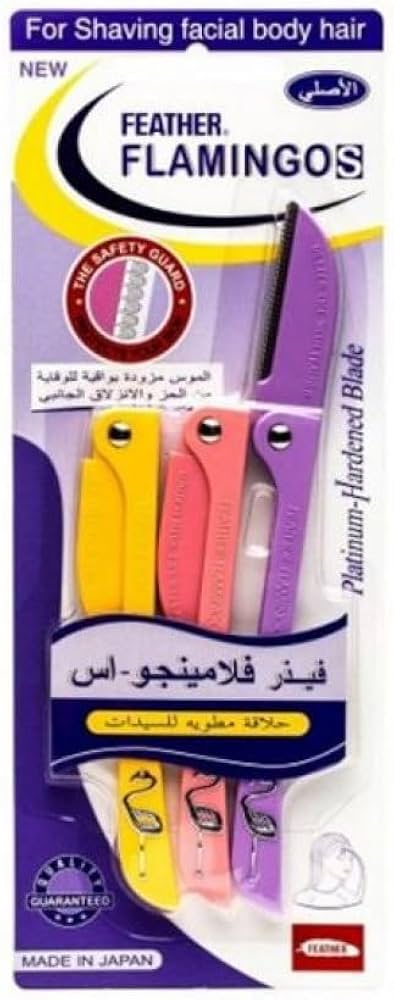 Flamingo Safety Razors 3 Pcs - فلامنجو شفرات آمنة الحلاقة 3 قطع