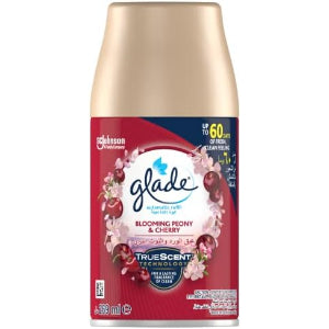 GLADE AUTOMATIC SPRAY REFILL PEONY & CHERRY 269 ml - جليد غيار معطر جو اوتوماتيك برائحة عبق الورد والتوت البري