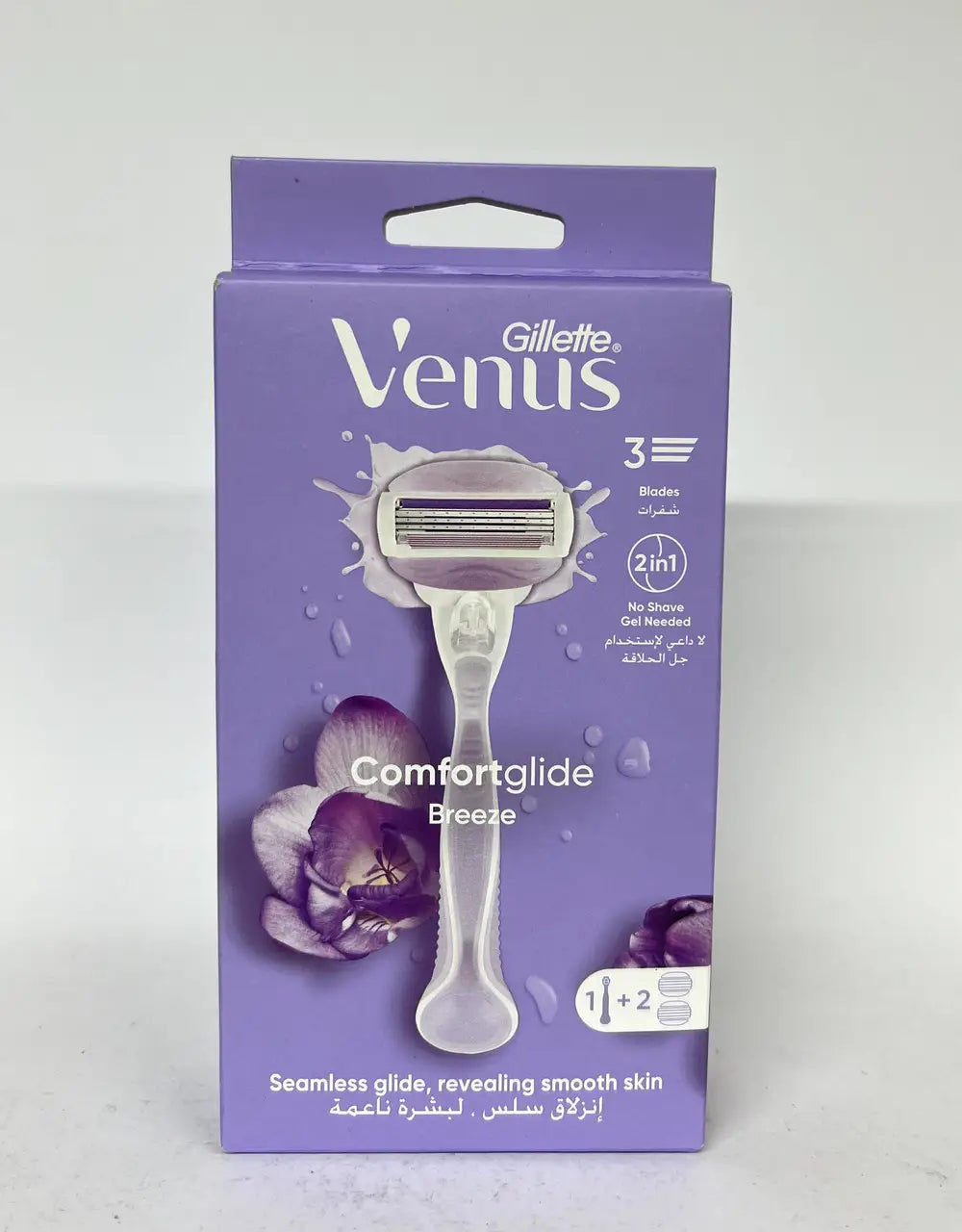 Gillette Venus Comfortglide Breeze +2 Blade -ماكينة حلاقة جيليت فينوس كومفورت جلايد بريز +2 شفرة