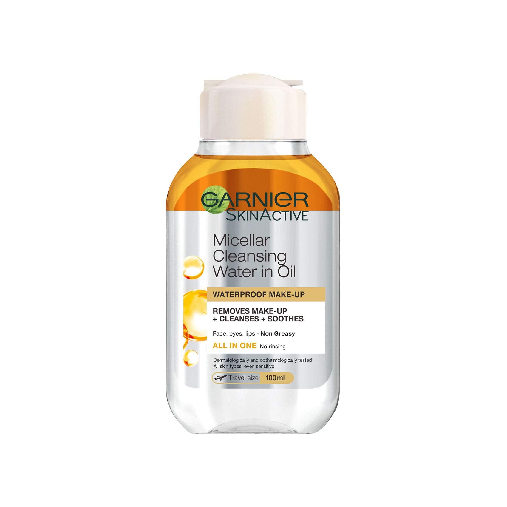Garnier SkinActive Micellar Cleansing Water with Moroccan Argan Oil 100ml - غارنيه ماء ماسيلار مع الزيت غسول للوجة ومزيل ماكياج يومي ١٠٠مل
