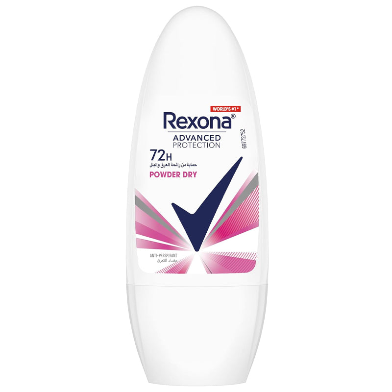 REXONA WOMEN ADVANCED for women 50ml - مزيل عرق ريكسونا رول نسائي باودر دراي -50مل -