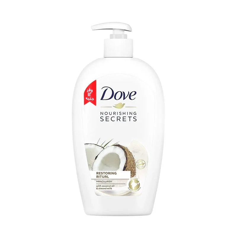 Dove hand wash coconut and almond milk 500ml - دوف غسول اليدين بجوز الهند وحليب اللوز 500مل