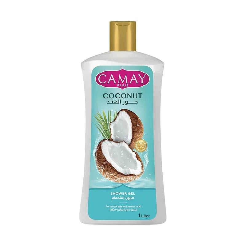 Camay coconut Shower Gel 1L - كامي  جل الاستحمام جوز الهند 1لتر