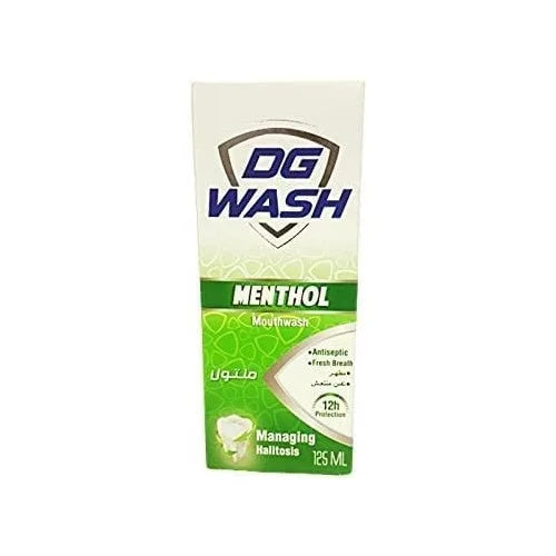 DG Wash Mouth Wash Menthol 125ml - دي جي ووش غسول للفم بالنعناع 125مل