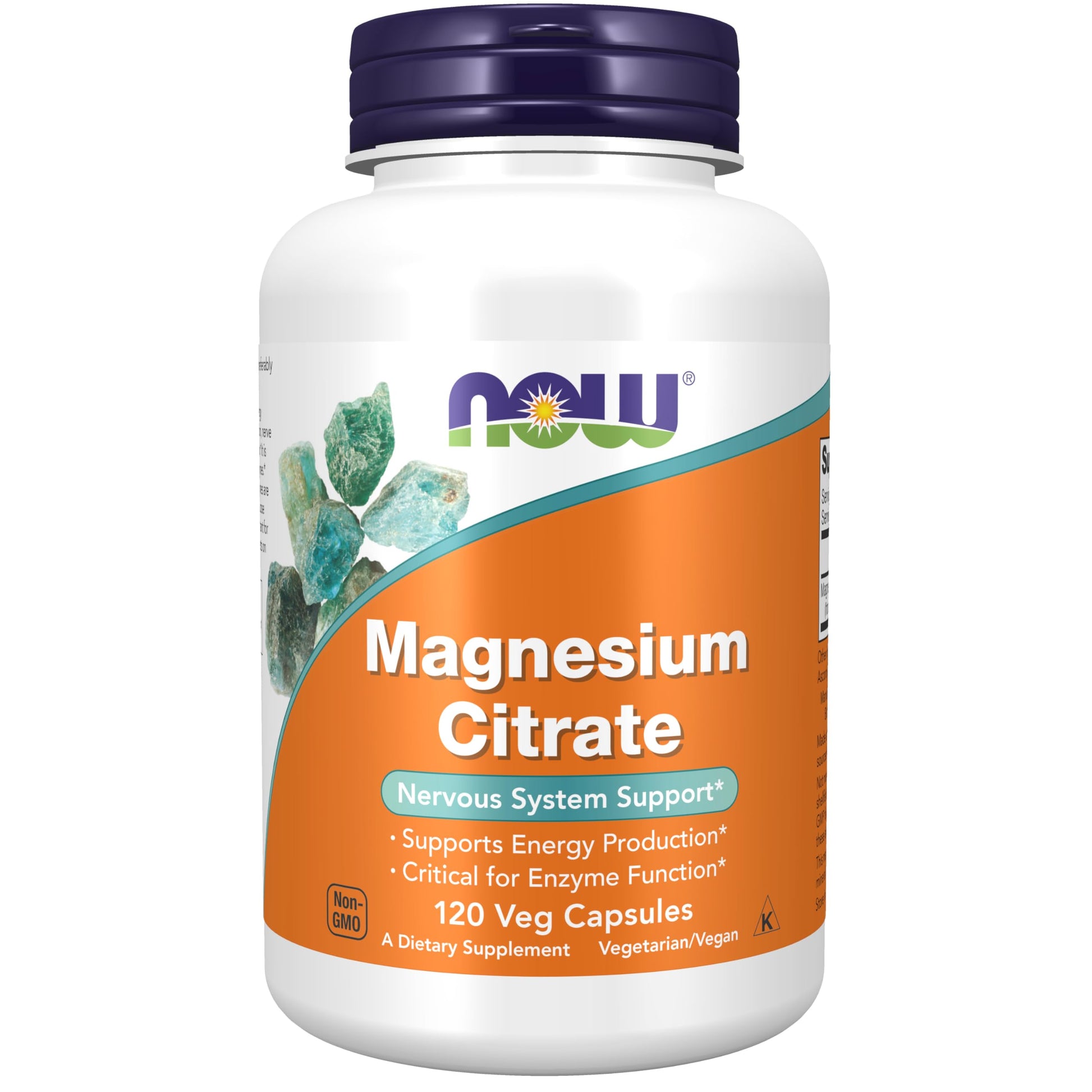 NOW Magnesium Citrate 120 Cap - ناو ماغنيسيوم سترات 120 كبسولة