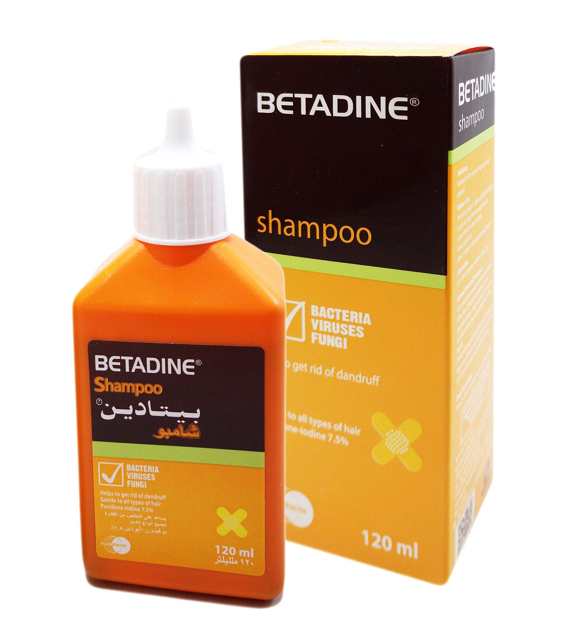Betadine Shampoo for All Hairs 120 ml - بيتادين شامبو 120 مل