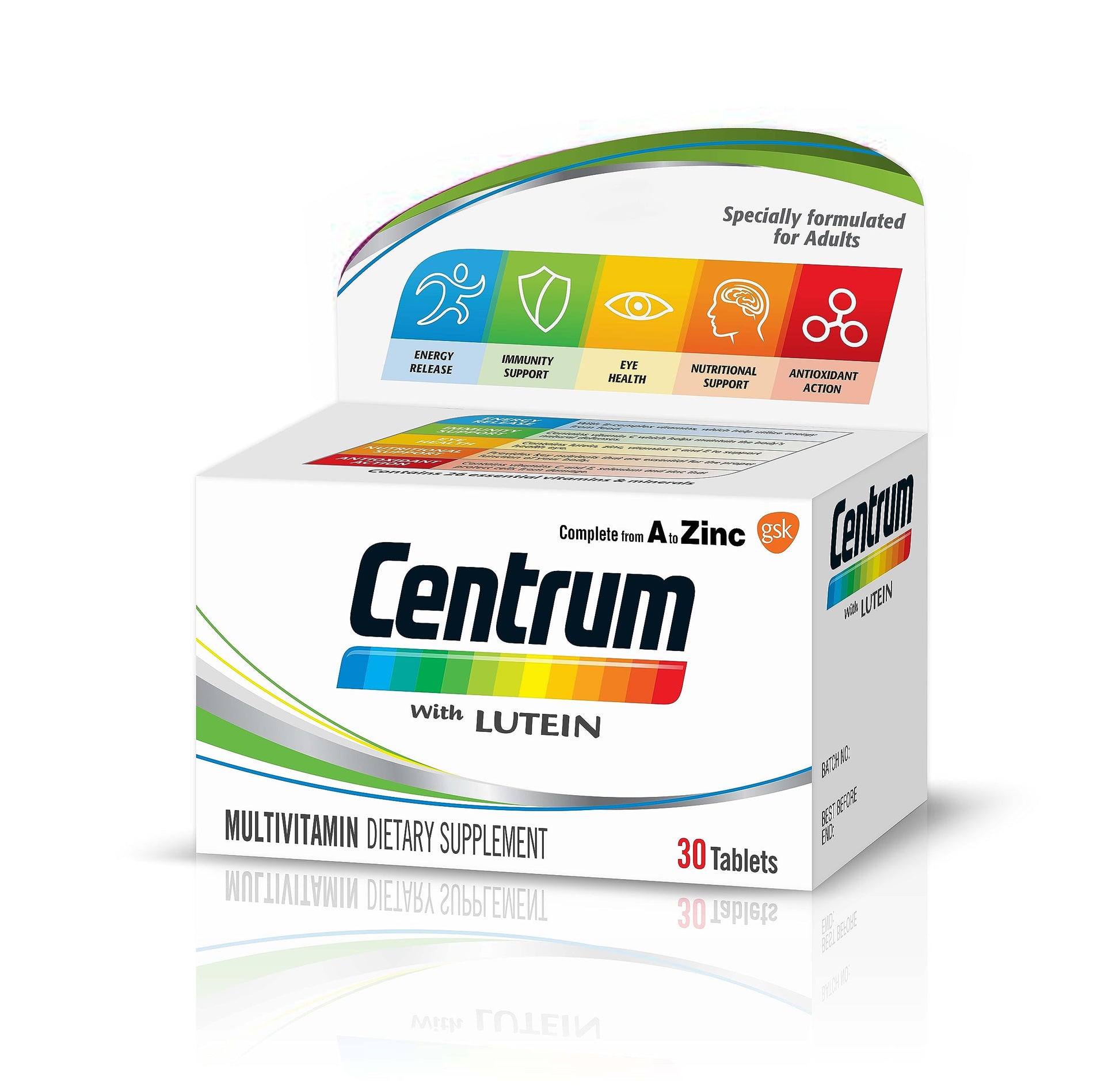 Centrum With Lutein 30 Tab - سينتروم مع اللوتين 30 قرص