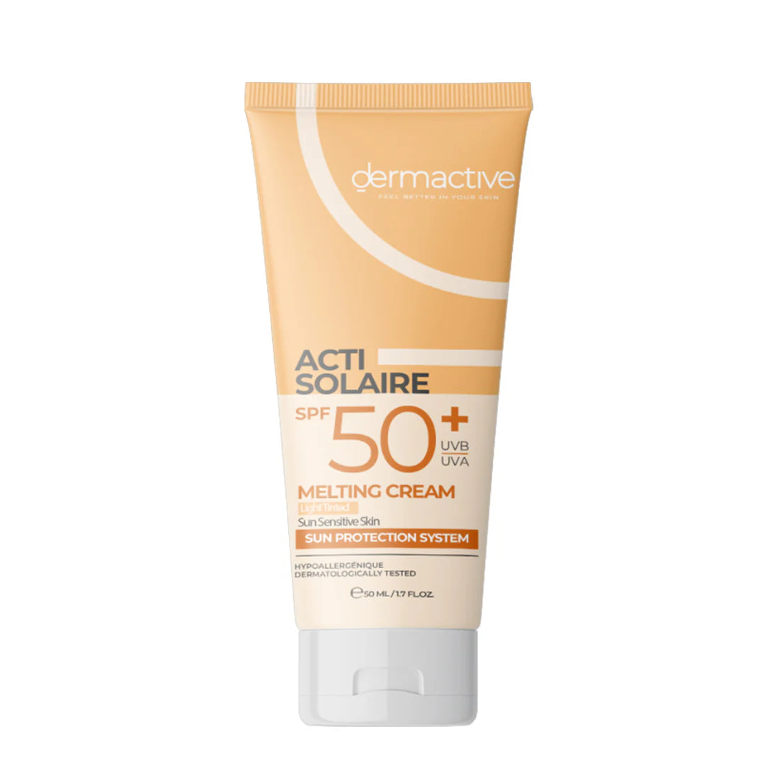 Dermactive light tinted cream sun screen 50ml - ديرماكتيف كريم واقي الشمس ملون فاتح 50مل