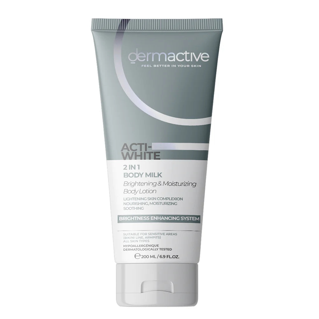 Dermactive body milk 200ml - ديرماكتيف لوشن تفتيح وترطيب الجسم 200مل