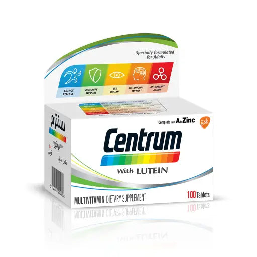 Centrum With Lutein 100 Tab - سينتروم مع اللوتين 100 قرص