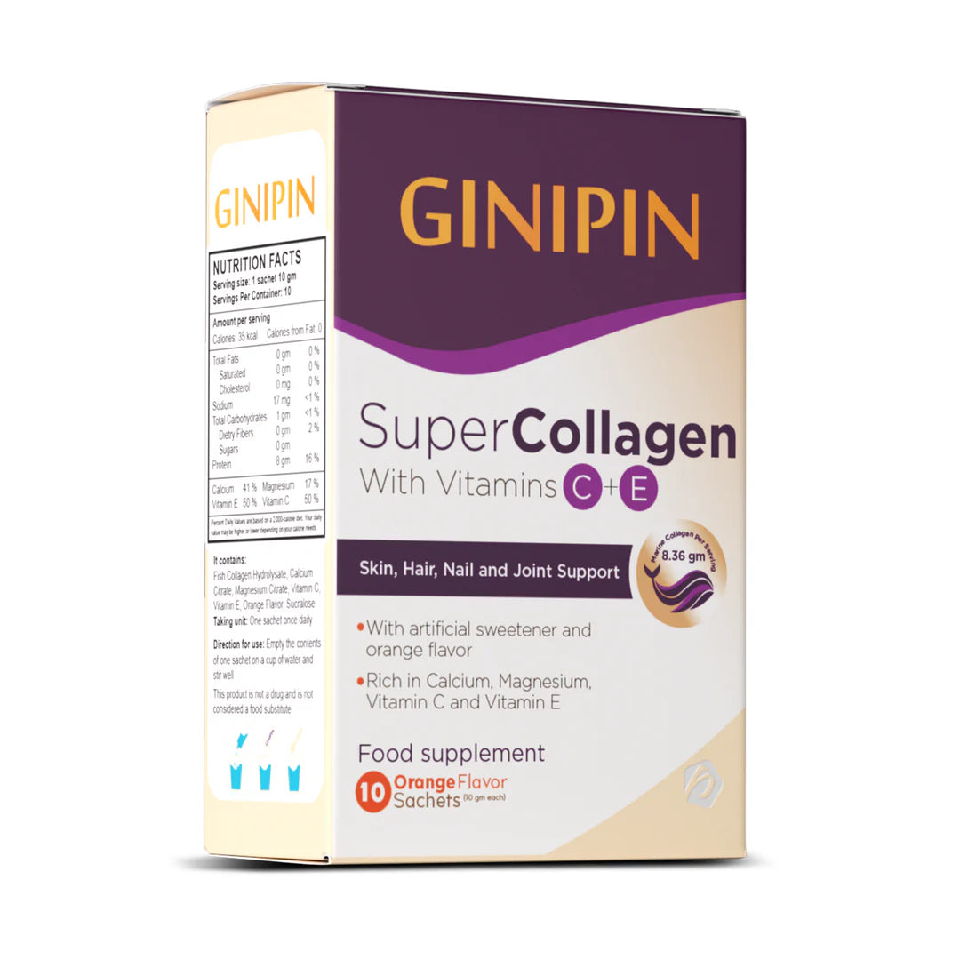 Ginipin Super Collagen 10 Sachets - جينيبين سوبر كولاجين 10 أكياس