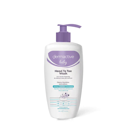 Dermactive Baby Head to toe wash 250ml - ديرماكتيف بيبي غسول من الرأس إلى القدمين 250 مل