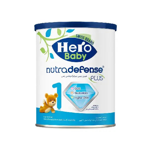Hero Baby Nutra Defense Plus Milk Stage 1 400g - لبن هيرو بيبي نيوترا ديفينس بلس مرحلة 1 400جم