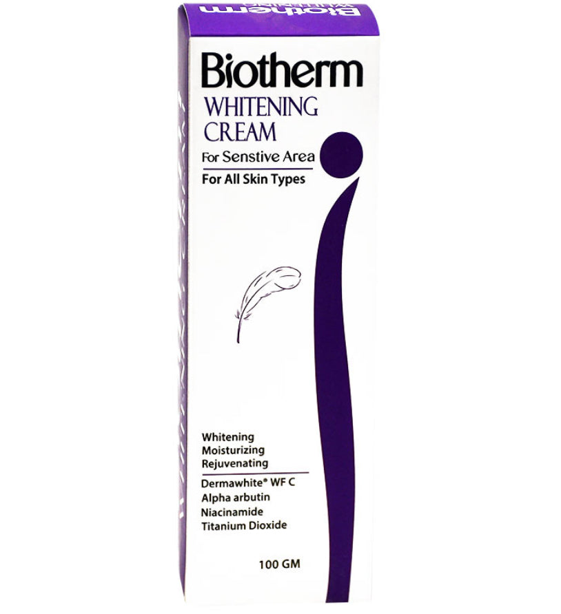 Biotherm whitening sensitive area - بايوثيرم كريم تفتيح للمناطق الحساسه ١٠٠ جم