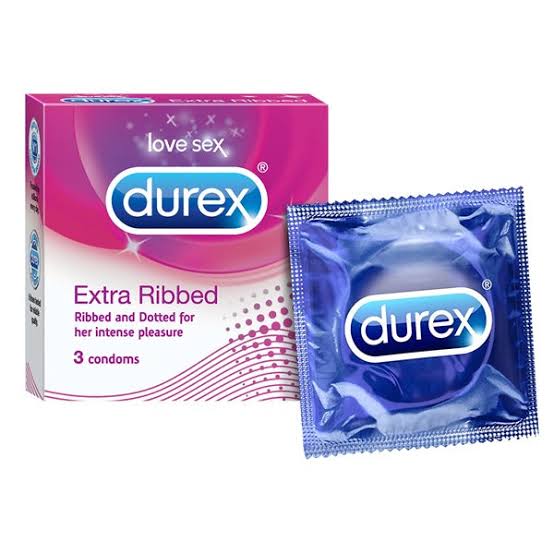 Durex extra ribbed 3 candom- ديوريكس
