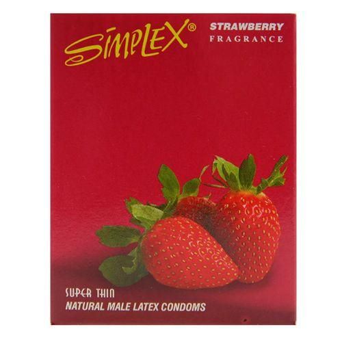 simplex strawberry condoms - سيمبلكس عازل طبي
