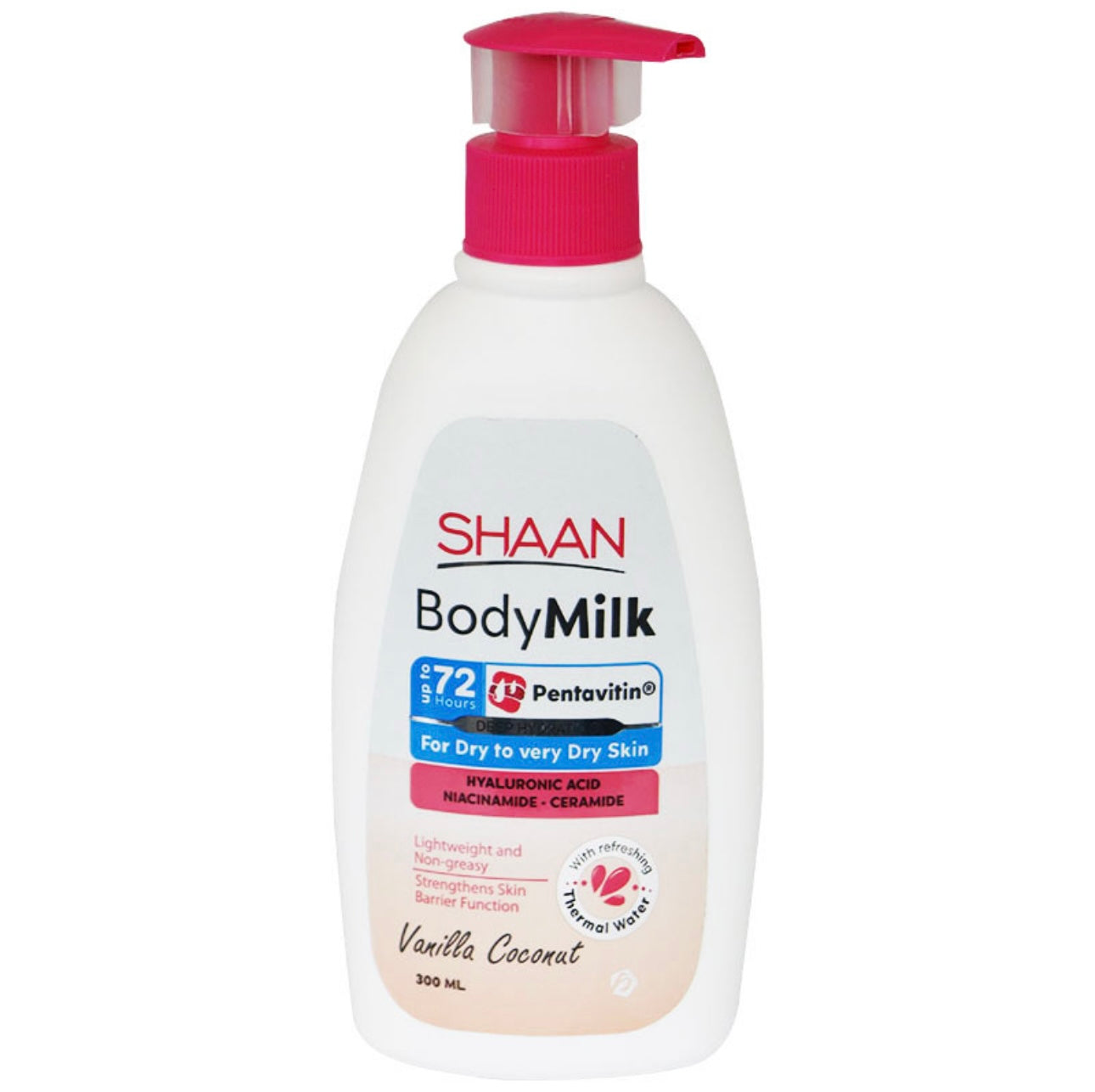 Shaan body milk vanilla coconut -شان بادي ميلك فانيلا لوشن