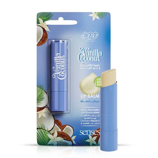 Eva lip balm vanilla & coconut - ايفا مرطب للشفاه بالفانيليا