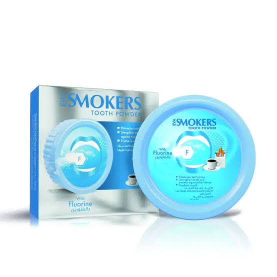 Eva smokers powder fluorine - ايفا بودرة تنضيف الاسنان بالفلورين