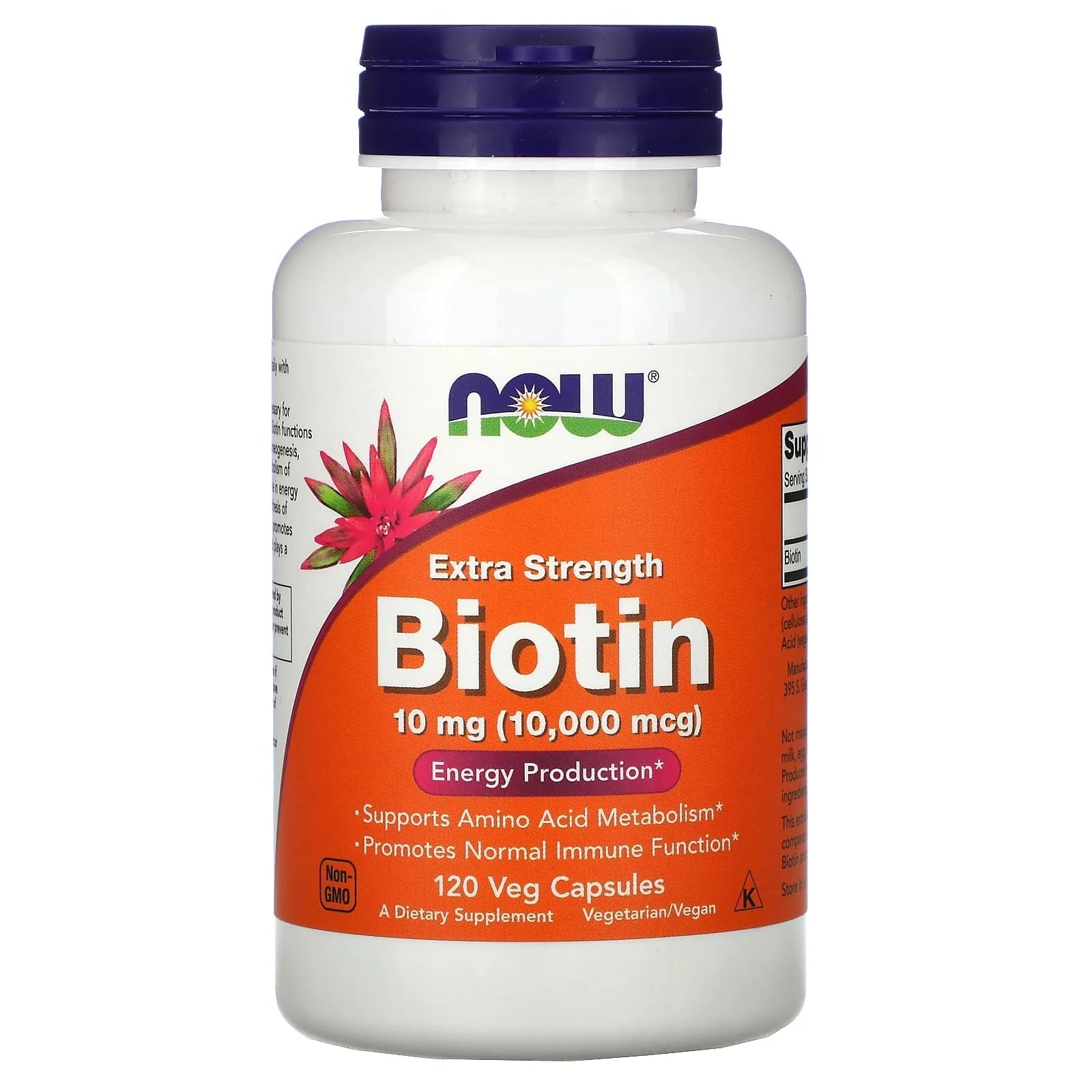 NOW Biotin 10mg 120 Cap - ناو بايوتين 10مجم 120 كبسولة