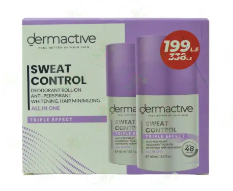Dermactive Sweat Control Triple Effect Kit - مجموعة ديرماكتيف للتحكم في التعرق ذو التأثير الثلاثي