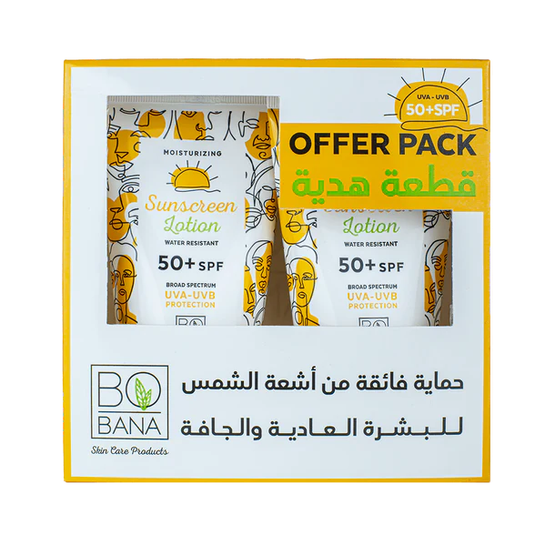 Bobana Sunscreen Lotion 150 ML (1+1 Free) - بوبانا لوشن واقي الشمس - 150 مل - ( 1+1 مجانا )