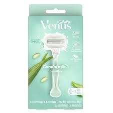 Gillette Venus Comfortglide Sensitive Skin Razor +2 blades - ماكينة حلاقة جيليت فينوس كومفورت جلايد للبشرة الحساسة +2 شفرة
