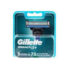 Gillette mach3+ blades 5 pcs - جيليت ماك 3+ شفرات حلاقة 5 قطع