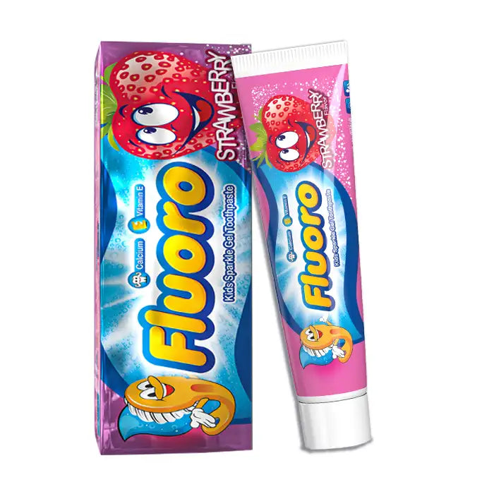 Fluoro Kids Tooth Paste Strawberry 50g - فلورو معجون اسنان للاطفال بالفراوله 50جم