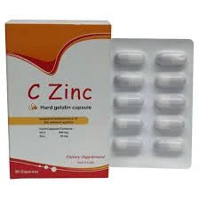 C ZINC 30 CAPSULES - ‏  سي زنك 30 كبسول