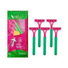 Avuva Blades Feminine Disposable Razors 5 Pcs - شفرات حلاقة أفوفا بليدز النسائية للاستخدام مرة واحدة 5 قطع