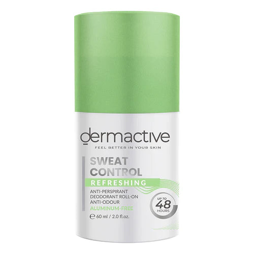 Dermactive Sweat Control Refreshing Roll On 60 ml - ديرماكتيف مزيل عرق للبشرة الحساسة 60 مل