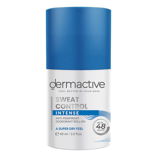 Dermactive Sweat Control Intense Roll On 60 ml - ديرماكتيف مزيل عرق للتعرق الشديد 60 مل