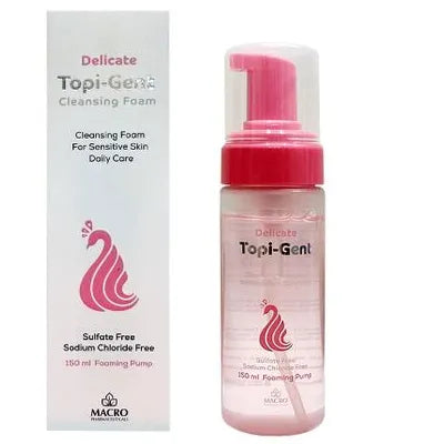 Macro Topi-Gent Cleansing Foam 150ml - غسول توبي جينت ديليكت البينك للبشرة الحساسة 150 مل